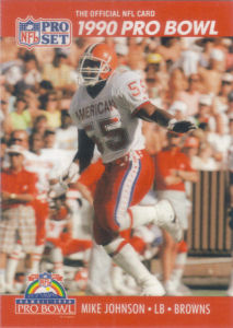 Mike Johnson Pro Bowl 1990 Pro Set #347 football card