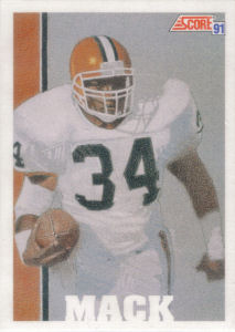 Kevin Mack Team MVP 1991 Score #625 football card