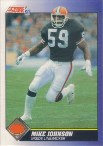 Mike Johnson 1991 Score #59 football card