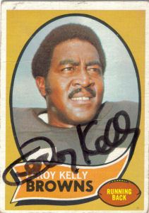 1970 Leroy Kelly Autographed Card